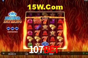 Interface moderna da plataforma 107Bet