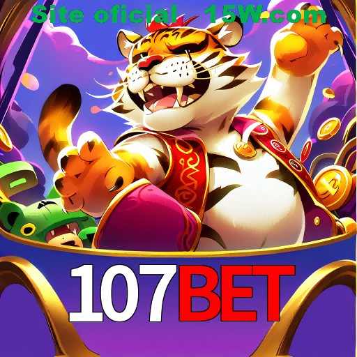 Imagem promocional da 107Bet mostrando a plataforma e suas vantagens
